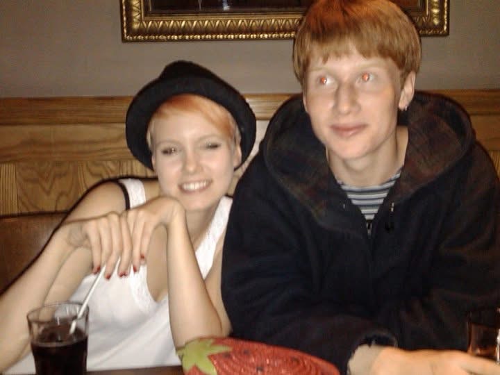 Sophia and Tom in the Goose